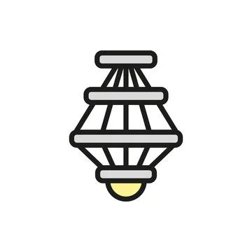 Chandeliers icon vector design templates simple and modern Stock Illustration