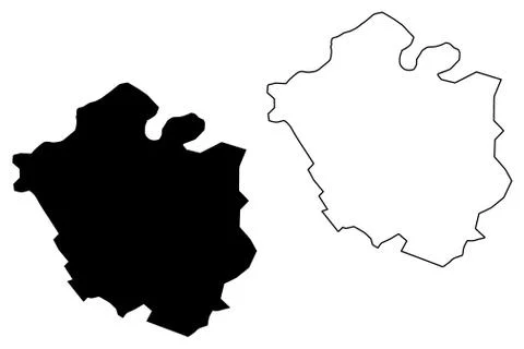 Chandigarh map vector.... Stock Illustration