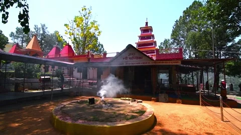 Chandika Devi temple, Bageshwar, Uttarakhand Stock Footage 331529797