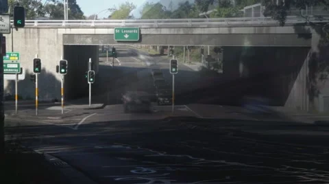 Chandos st underpass timelapse Stock Footage 69036971