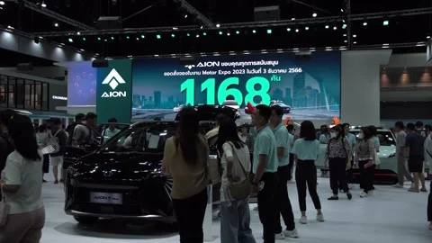 Changan Deepal car was on display at the motor expo 2023 Stock Footage 258081833