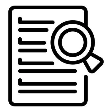 Change application icon outline vector. Credit form Stock Illustration