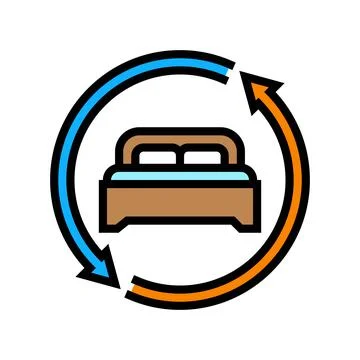 Change bedding regularly color icon vector illustration 스톡 일러스트
