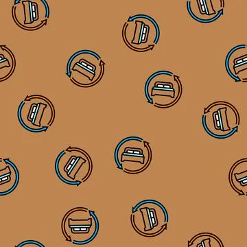 Change bedding regularly vector seamless pattern Stock Illustration