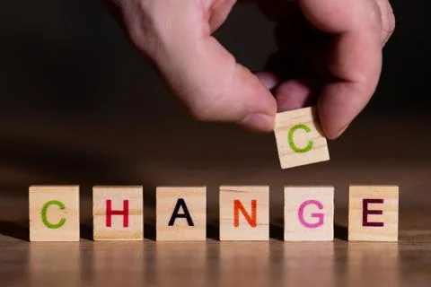 Change is a chance at the same time 스톡 사진