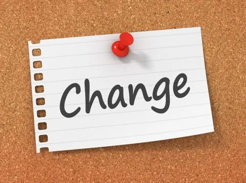 Change concept  3d illustration Stock Illustration
