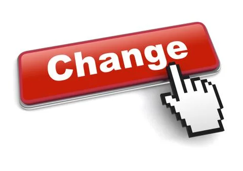 Change concept 3d illustration isolated Stock Illustration