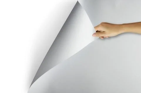 Change concept, Open paper. Stock Photos