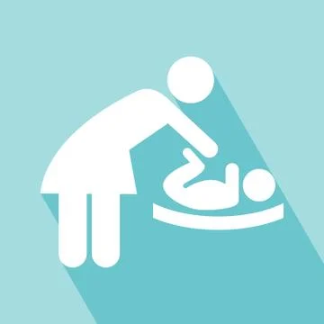 Change Diapers Icon Illustrazione stock