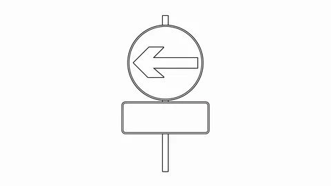 Change in direction of movement from right to left. Animation Stock Footage 116398567