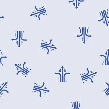 Change direction succes challenge glyph seamless pattern イラスト素材