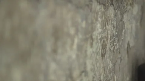 The change of focus that shows the texture of the walls Stock Footage 57254600