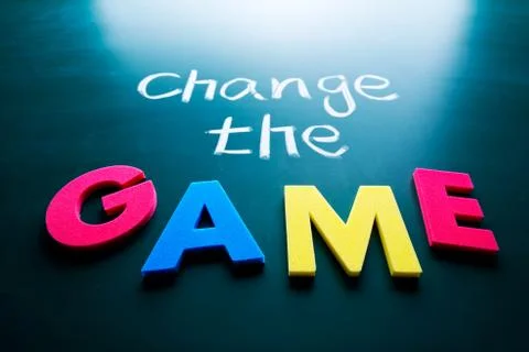 Change the game concept 스톡 사진