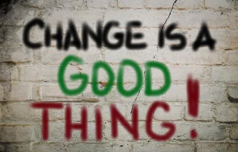 Change is a good thing concept Stock Illustration