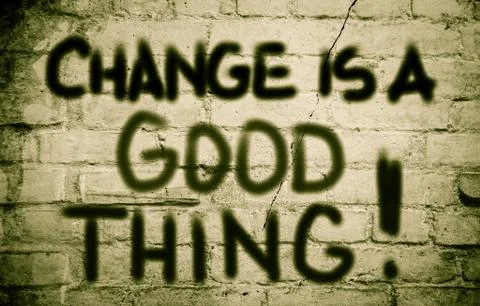 Change is a good thing concept Stock Illustration