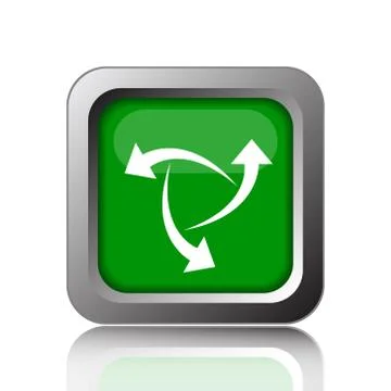 Change icon. Internet button on black background.. 스톡 일러스트