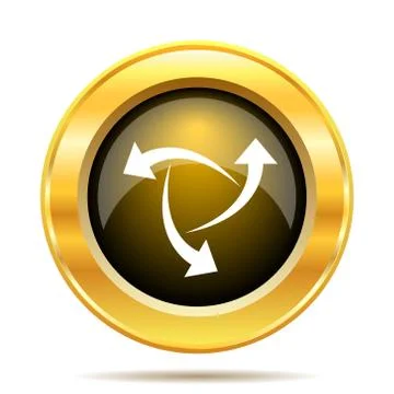 Change icon. internet button on white background.. Illustrazione stock