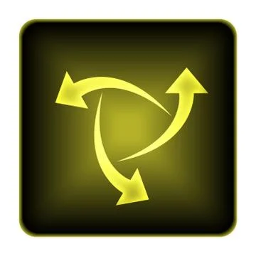 Change icon. internet button on white background.. Illustrazione stock
