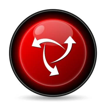 change icon. internet button on white background.. Illustrazione stock