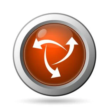 Change icon. internet button on white background.. 스톡 일러스트