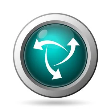 Change icon. internet button on white background.. Stock Illustration