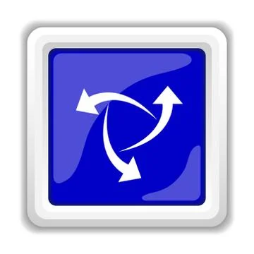 Change icon. Internet button on white background.. Illustrazione stock