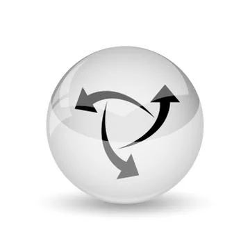 Change icon. Internet button on white background. Stock Illustration