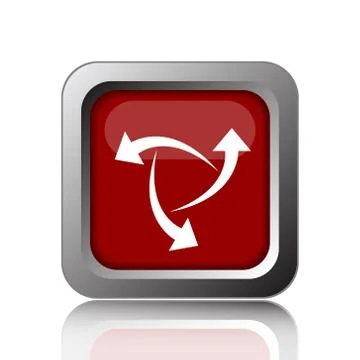 Change icon. Internet button on white background. 스톡 일러스트