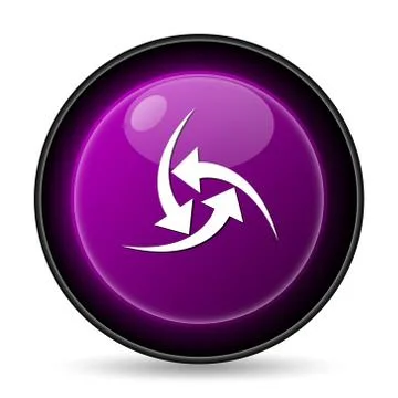 Change icon. Internet button on white background.. Stock Illustration