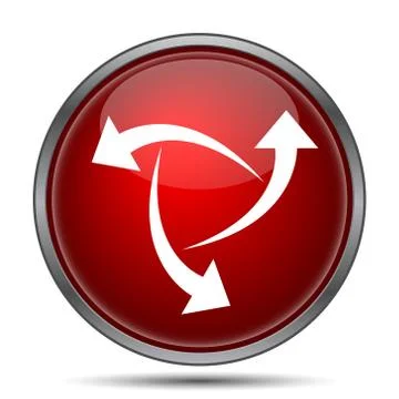 Change icon. Internet button on white background.. Stock Illustration