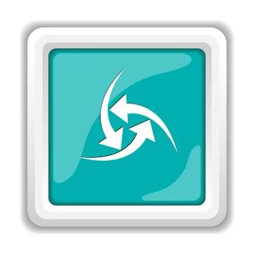 Change icon. Internet button on white background.. Stock Illustration
