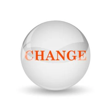 Change icon. Internet button on white background.. Illustrazione stock