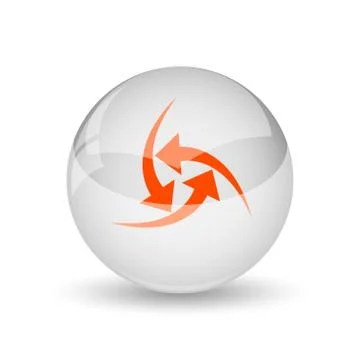 Change icon. Internet button on white background.. Illustrazione stock