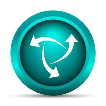Change icon. Internet button on white background.. Stock Illustration
