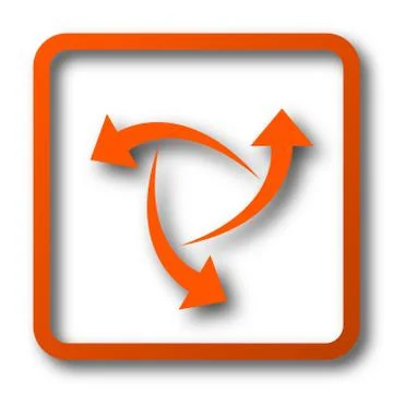 Change icon. Internet button on white background.. 스톡 일러스트