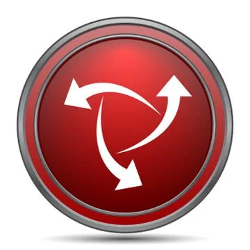 Change icon. Internet button on white background.. Illustrazione stock