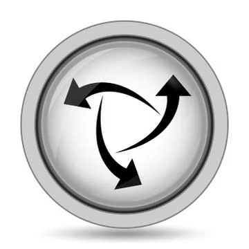 Change icon. Internet button on white background.. Stock Illustration