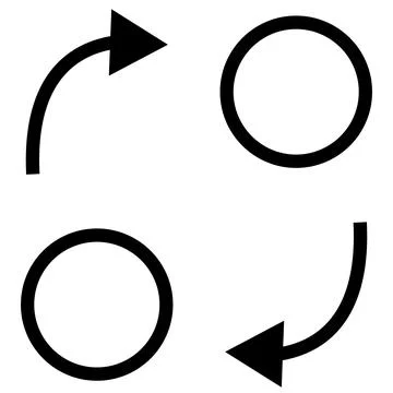 Change icon on white background. Transfer sign. flat style. Stock Illustration