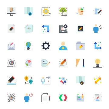 Change including 36 High Resolution Flat Vector Illustrations イラスト素材