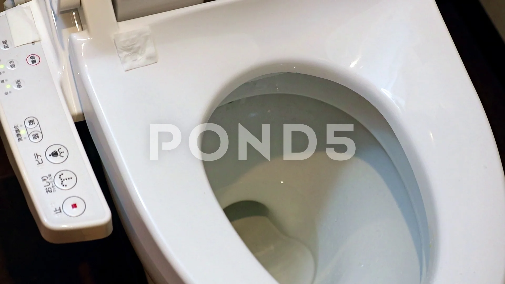 Change of jet sprays inside a toilet bow, Stock Video