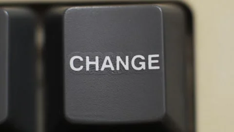 Change Key Being Pressed For Life Decisions Stock Footage 323801175