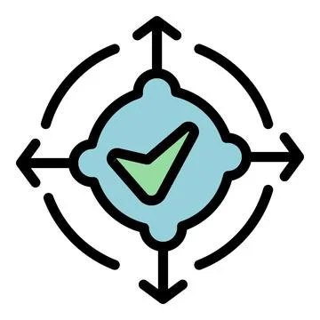 Change key point icon vector flat Illustrazione stock