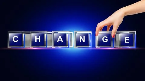 Change Letter Concept Illustrazione stock