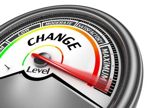 Change level to maximum modern conceptual meter Stock Illustration