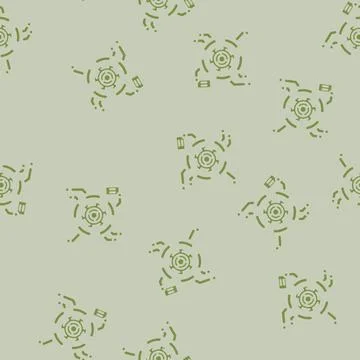 Change management analyst glyph vector seamless pattern Illustrazione stock
