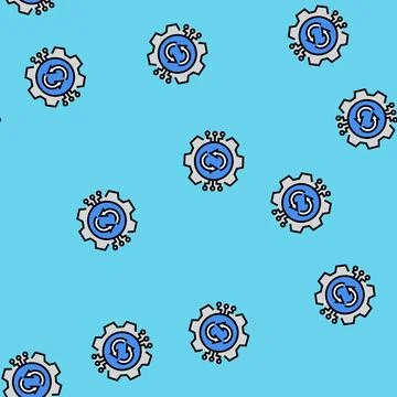 Change management analyst vector seamless pattern Stock Illustration