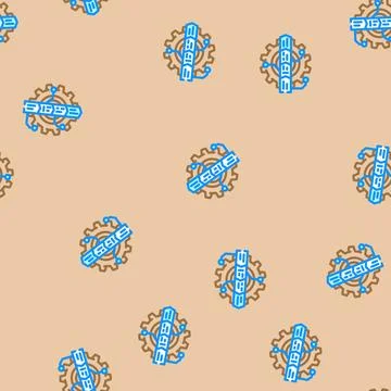 Change management business process vector seamless pattern Stock Illustration