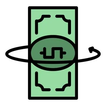 Change money icon vector flat Illustrazione stock
