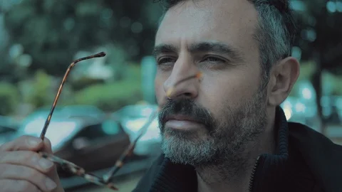 Change in mood and perception of reality Stock Footage 100876737