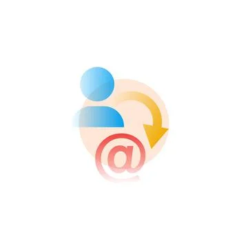 Change name. Vector icon in gradient style Stock Illustration